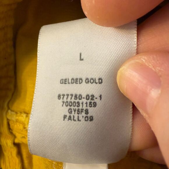 Gap Women 1969 Corduroy Trucker Jacket Size Large Mustard Retro Y2K Classic Fall - Picture 8 of 8